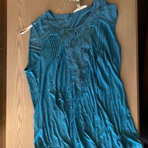 Blue Sleeveless Top